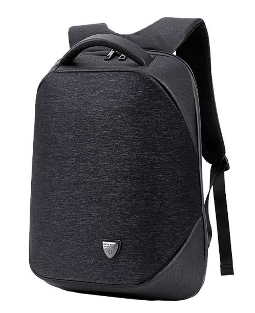 Τσάντα πλάτης B00193-BK, laptop, USB, αδιάβροχη, μαύρη