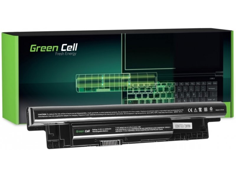 Green Cell DE109 XCMRD Rechargeable Battery for Dell Inspiron 15 3521 / 3537 / 15R / 5521 / 5535 / 5537 / 17 / 37