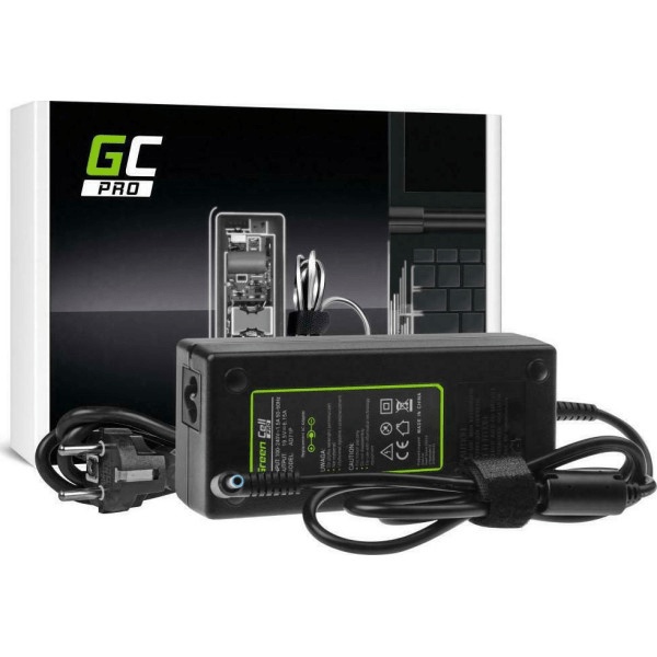 Green Cell Pro Laptop Charger 130W 19.5V 6.7A for HP with Detachable Power Cable