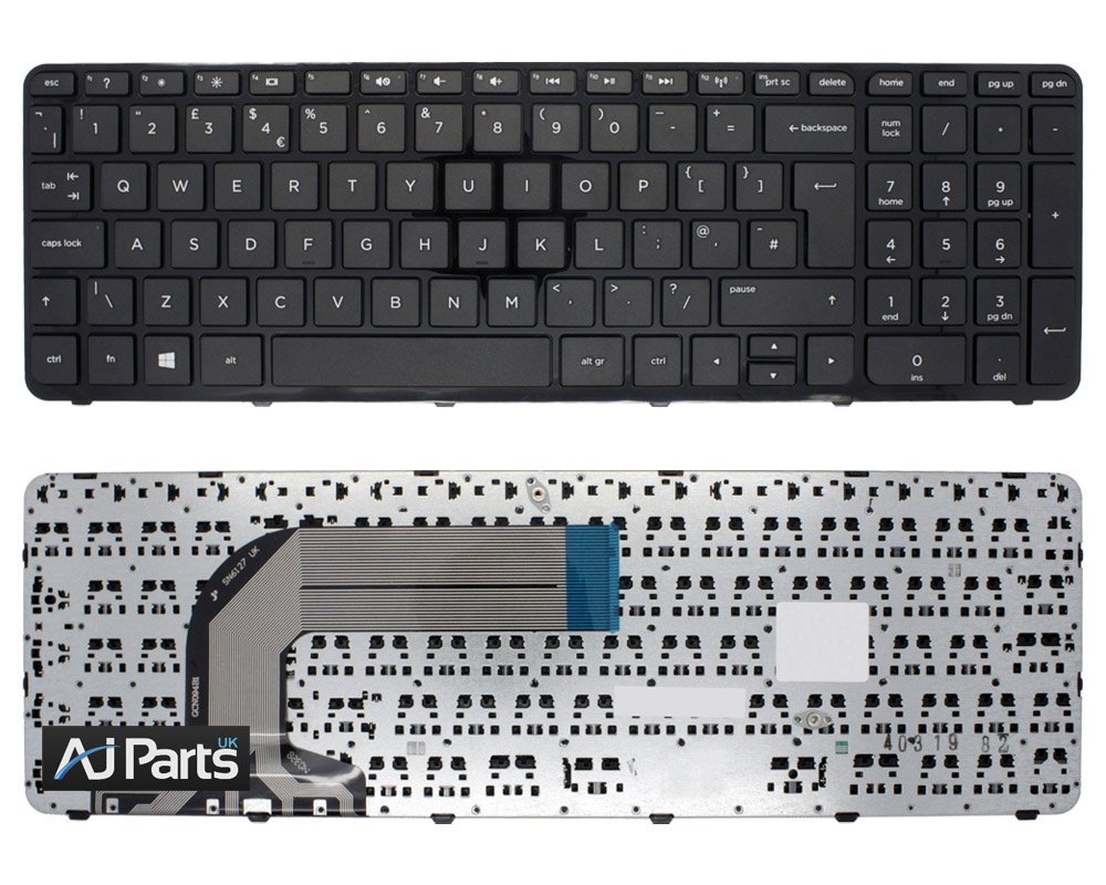 Black Keyboard for HP Pavilion with Frame (17-E061SV) (OEM) (BULK)