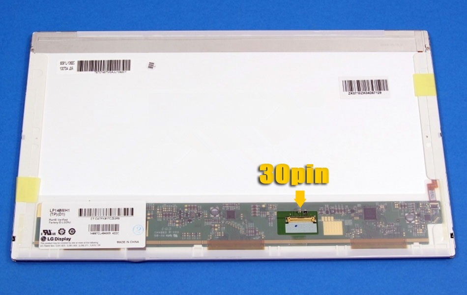 Οθόνη laptop 14 ιντσών 30pin