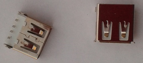 USB Port Socket Plug for Laptop Motherboard (DIP Foot, Copper) (BULK) (OEM)