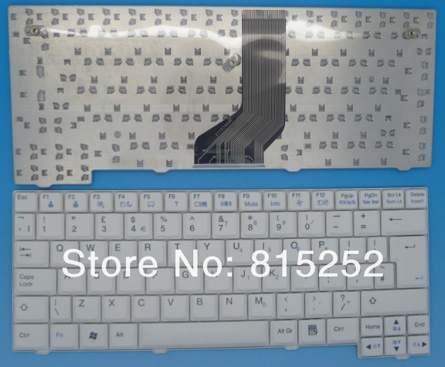 Πληκτρολόγιο LG X120 X130 MP-08J76GB-920 V110746AK1 V110746AS1 White  UK
