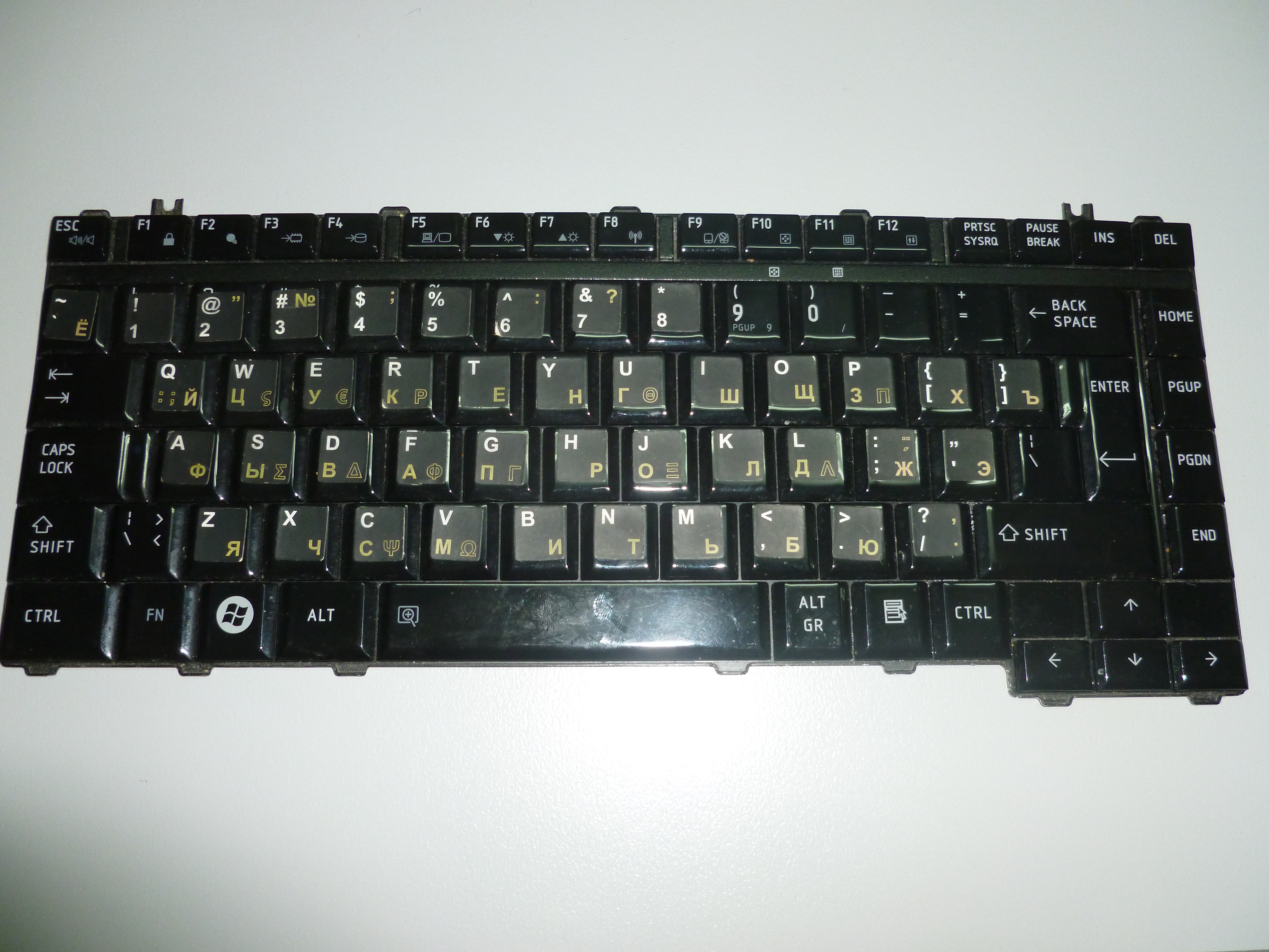 MP-06866GR-9204 AEBL5500150-GK Greek GK Black keyboard for Toshiba M300 M301 M302 M305 M306 M308 (Used)