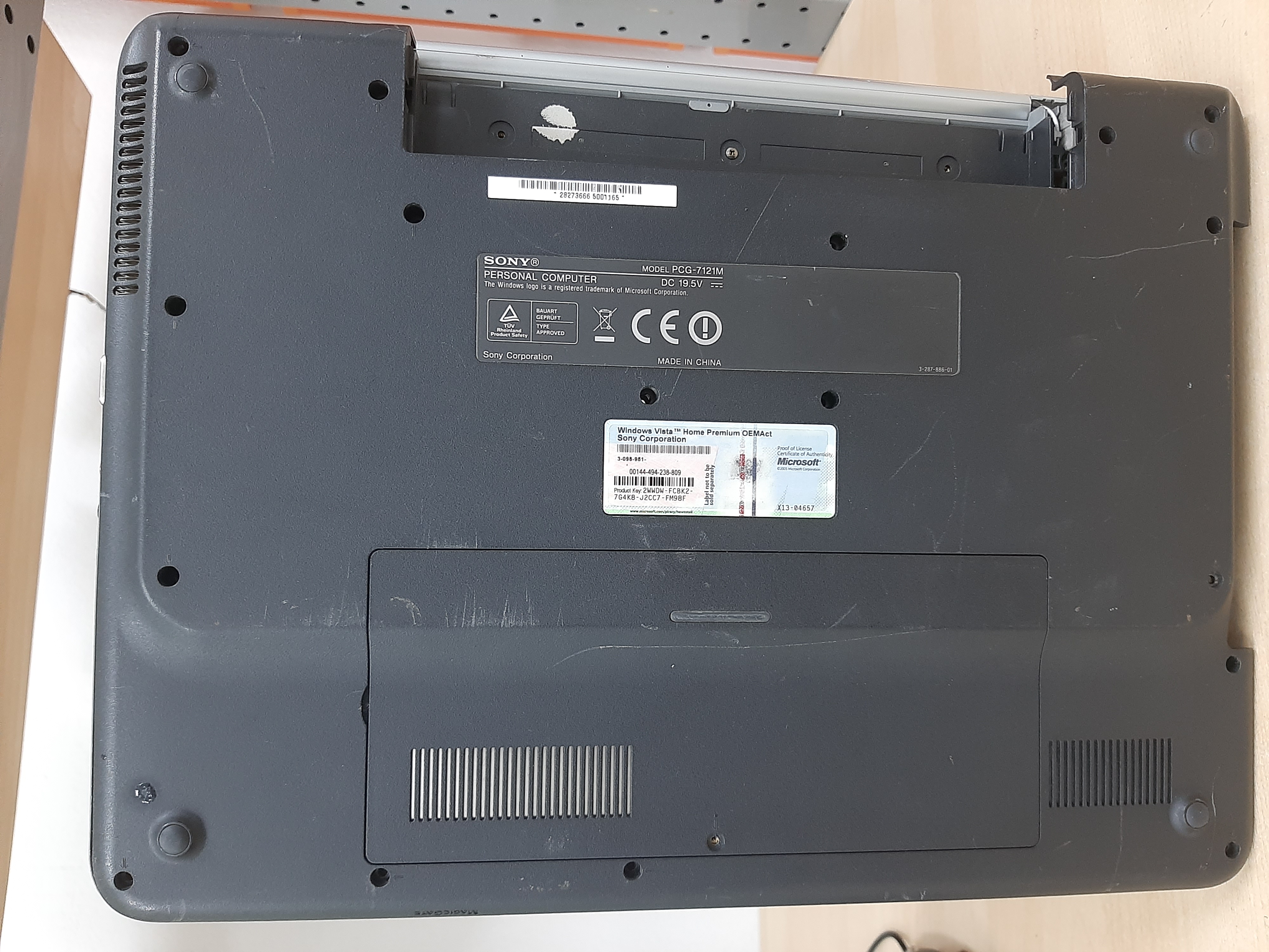 Repair Parts for Sony Vaio PCG-7121M