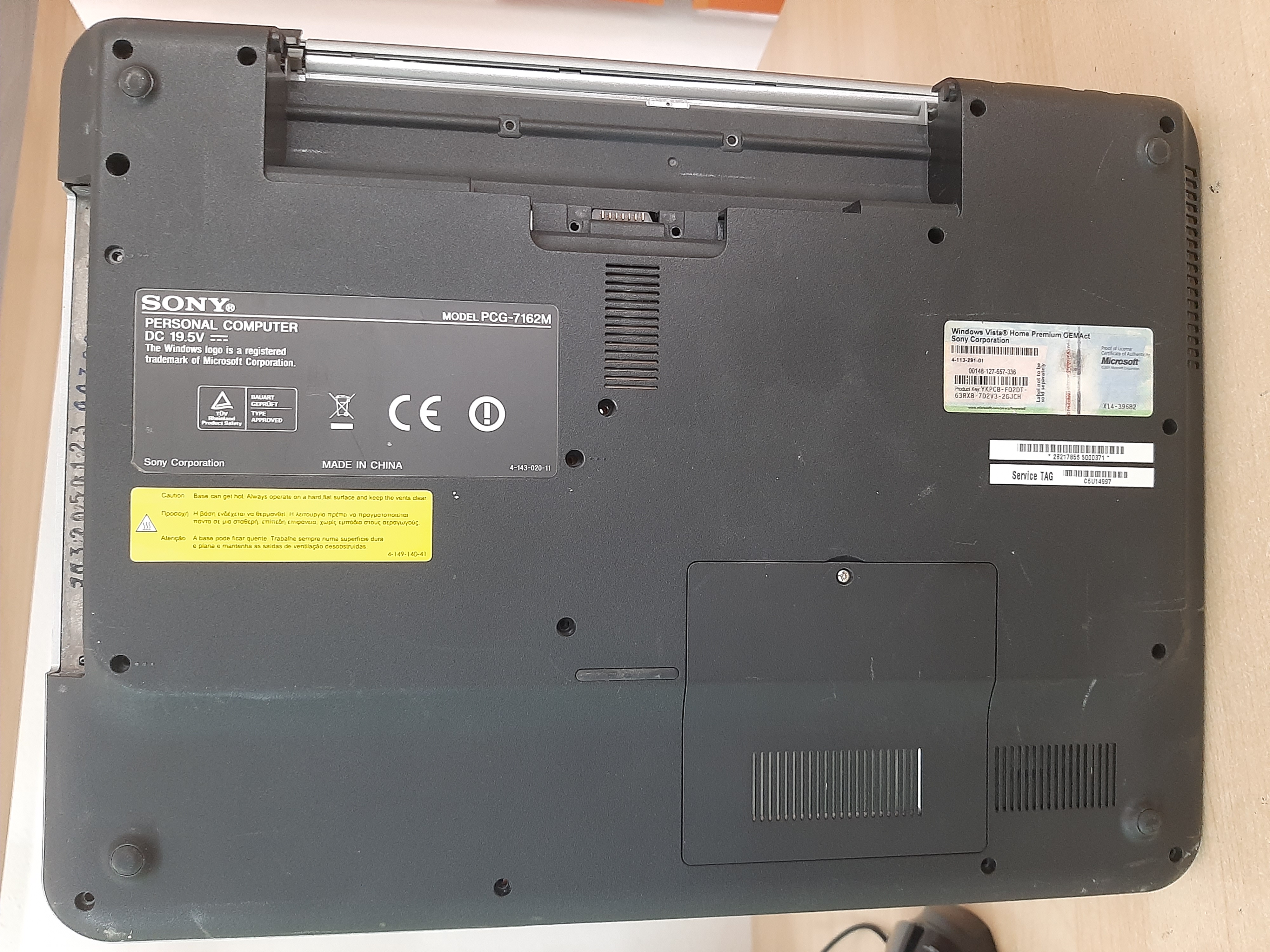 Repair Parts for Sony Vaio PCG-7162M