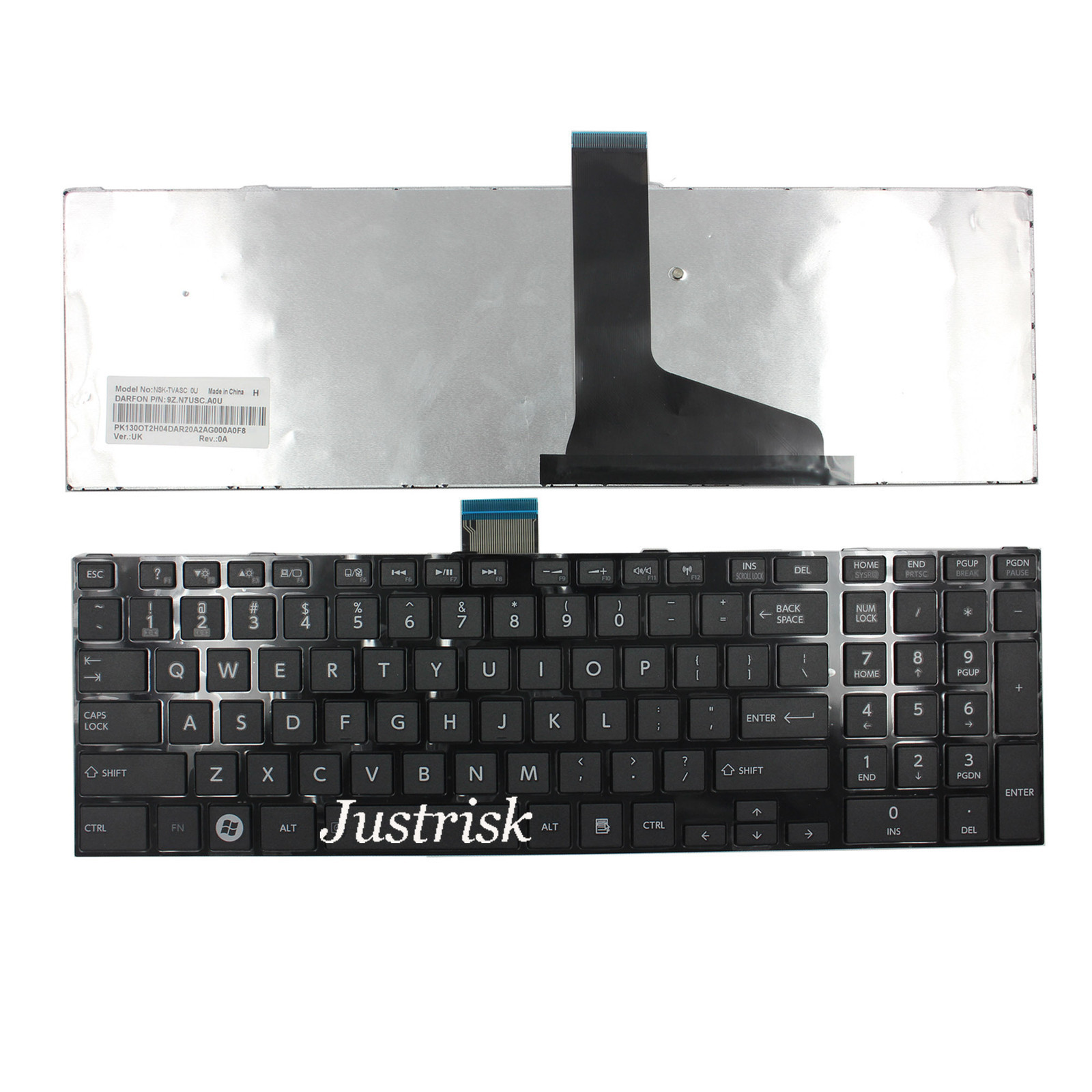 Toshiba Satellite C850 C850D C855 C855D  keyboard US Black