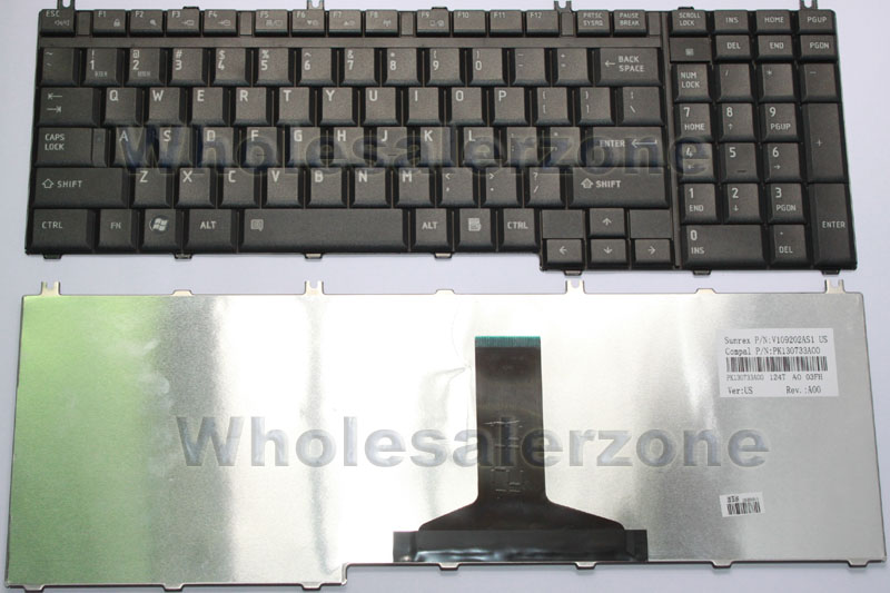 Toshiba Satellite P200 / P205 / X205 / L350 / P505 / A500 / A505 / A505D US Keyboard