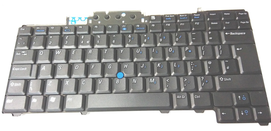 UK Μαύρο Πληκτρολόγιο για Dell Latitude D620 D630 D631 D820 D830 NP578 (OEM) (BULK)