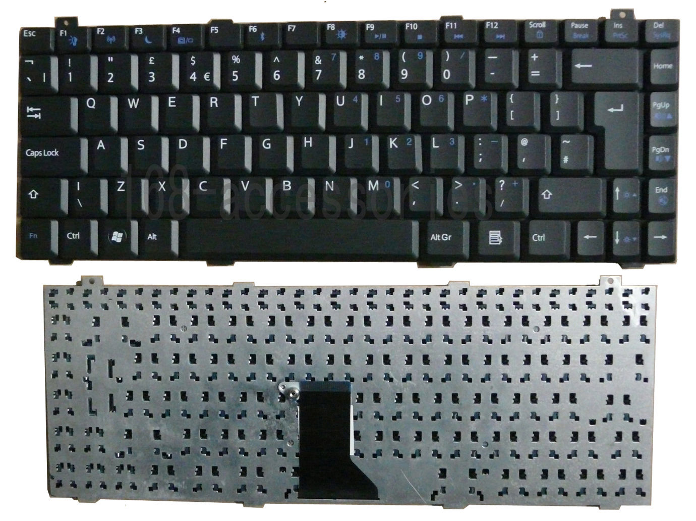 UK Μαύρο Πληκτρολόγιο για Gateway W650 W650A W650i W6501 OEM UBKGW650