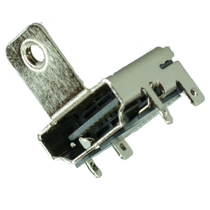HDMI Type A Connector (2-Pin Straight Lock, Screw Mount) - Silver