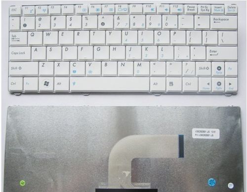 US Keyboard for Asus Eee PC 1101HA Laptop White