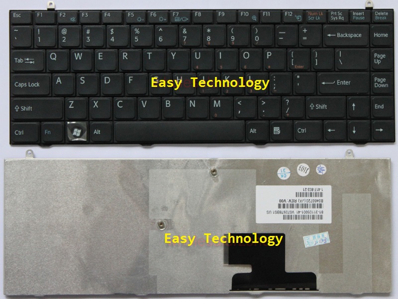 US Μαύρο Πληκτρολόγιο για Sony Vaio VGN-FZ15 VGN-FZ17 VGN-FZ18 VGN-FZ18E