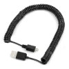 USB Αρσ. σε Micro USB 2 B Αρσ. Καλώδιο Σπιράλ 3m Μαύρο (OEM) (BULK) USB Αρσ. σε Micro USB 2 B Αρσ. Καλώδιο Σπιράλ 3m Μαύρο (OEM) (BULK)