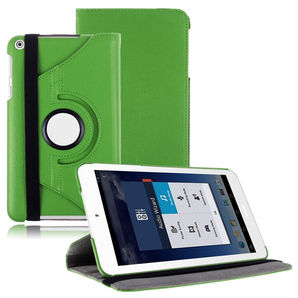 Leather Rotating Case for Asus Memo Pad 8 (ME181C) Green (OEM)