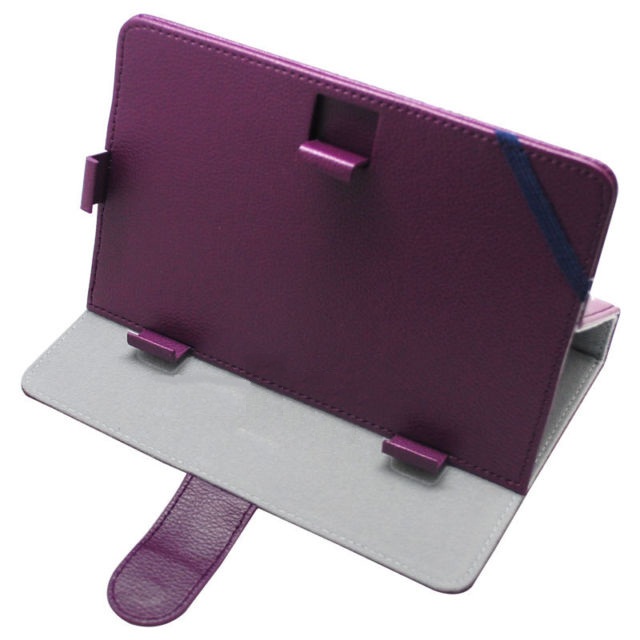 Universal Folding Leather Case Cover for 7-inch Android Tablet (Purple) (OEM)