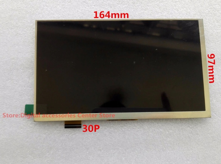 HZ 7-inch 30-Pin LCD Panel Display Screen (AL0203B 01, AL0252B 01, ) with Digital V02 (FPC-Y83509) (MF0701683001A)