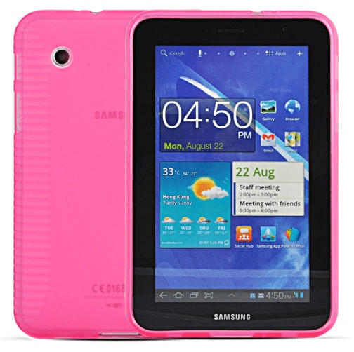 Θήκη Σιλικόνης για το Samsung Galaxy Tab 2 7 P3100 Ρόζ (OEM)
