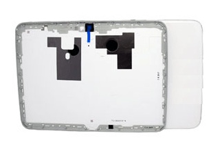 White Samsung Galaxy Tab 3 10.1 3G Back Cover with Side Button ( / P5210) (GT-P5200) (Complete)