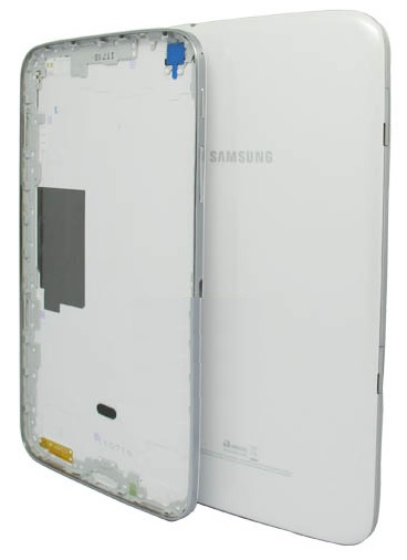 Samsung Galaxy Tab 3 8.0 3G (T311) Back Cover with Side Button - Complete (White)