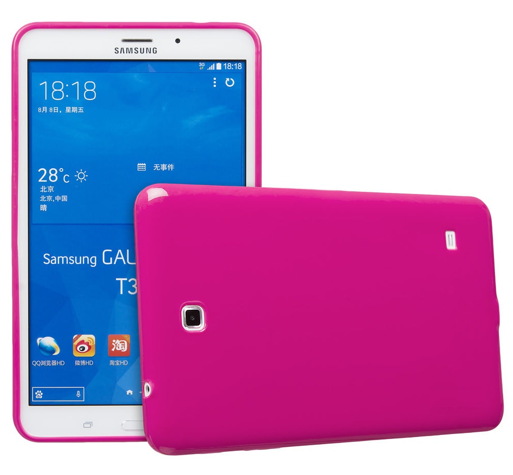 Magenta TPU Gel Case for Samsung Galaxy Tab 4 8.0 (T330) (OEM) for Samsung Galaxy Tab 4 8 T330 Magenta