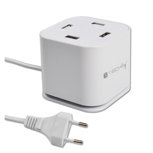 Techly IPW-USB-CUB496 Σταθμός φόρτισης 4 θύρες USB 48W 9,6A