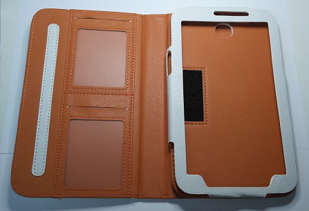 Leather Stand Book Case for Samsung Galaxy Tab 3 (7) T210 White (OEM)
