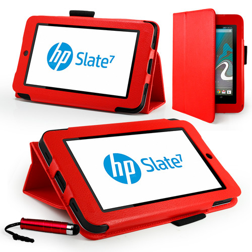 Δερμάτινη Θήκη για το HP Slate7 2800 Κόκκινη (OEM)