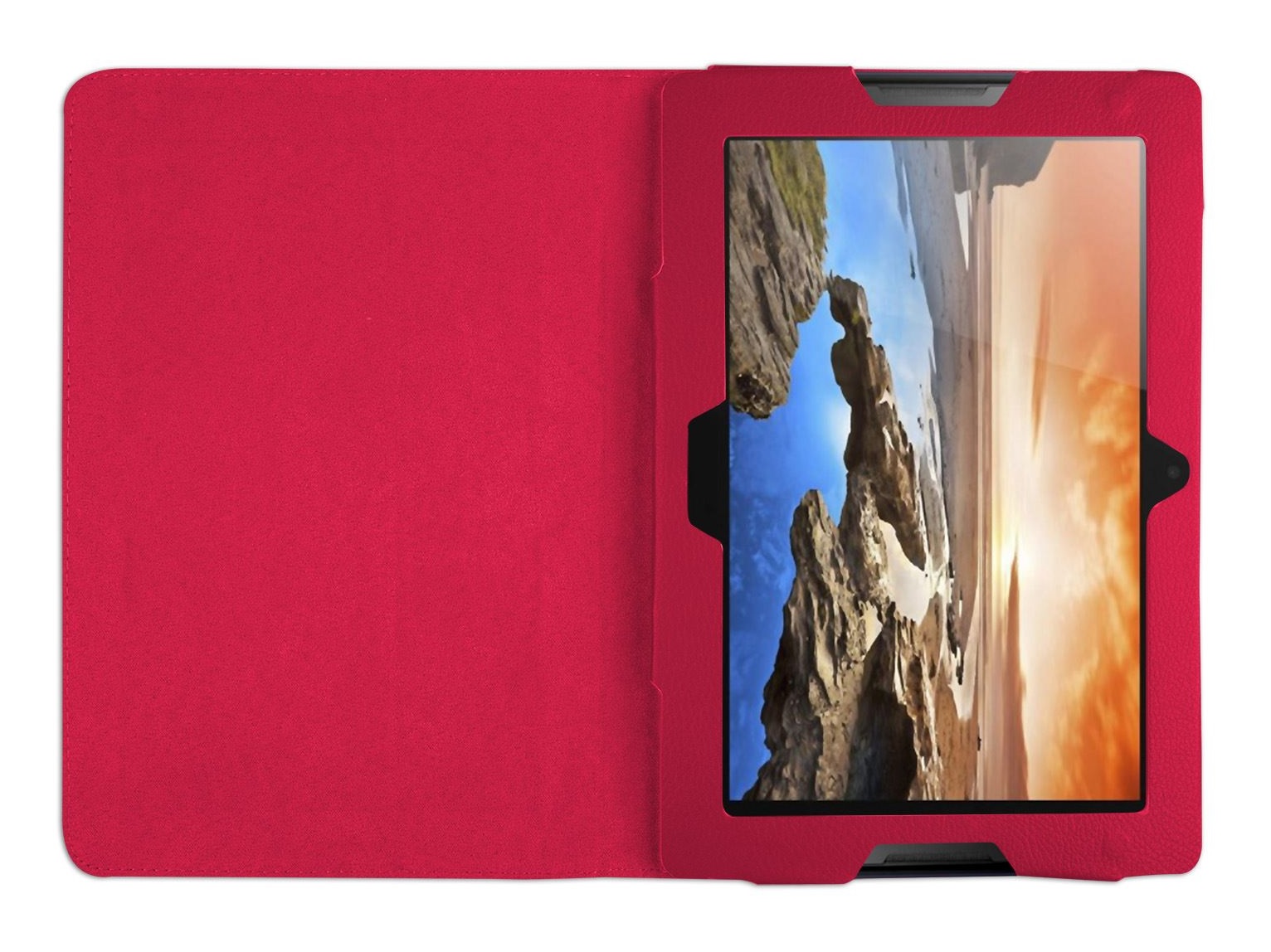 Leather Stand Case for Lenovo A10-70 / A7600 (Magenta) (OEM)