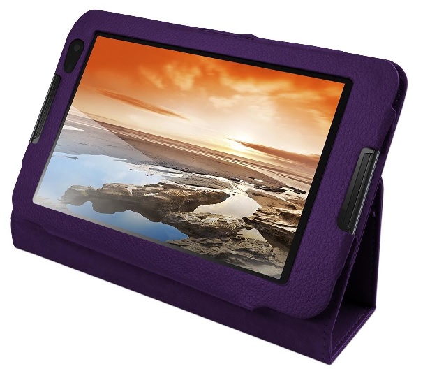 Lenovo A8-50 / A5500 Leather Stand Case (Purple) (OEM)