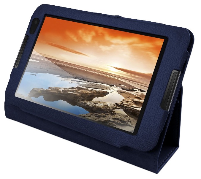 Lenovo A8-50 / A5500 Leather Stand Case (Blue) (OEM)