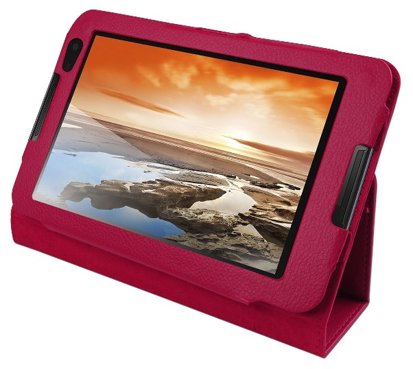 Lenovo A8-50 / A5500 Leather Stand Case (Magenta) (OEM)