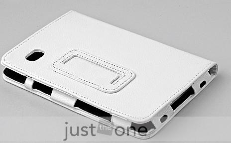 Δερμάτινη Θήκη για το Samsung P1000 Galaxy Tab Λευκή (OEM)