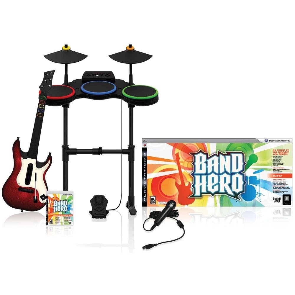 PS3 BAND HERO Super Bundle Guitar+ Drums+ Microphone+ Game in category