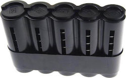 COINS CASE EURO 13X8.3CM BLACK PLASTIC