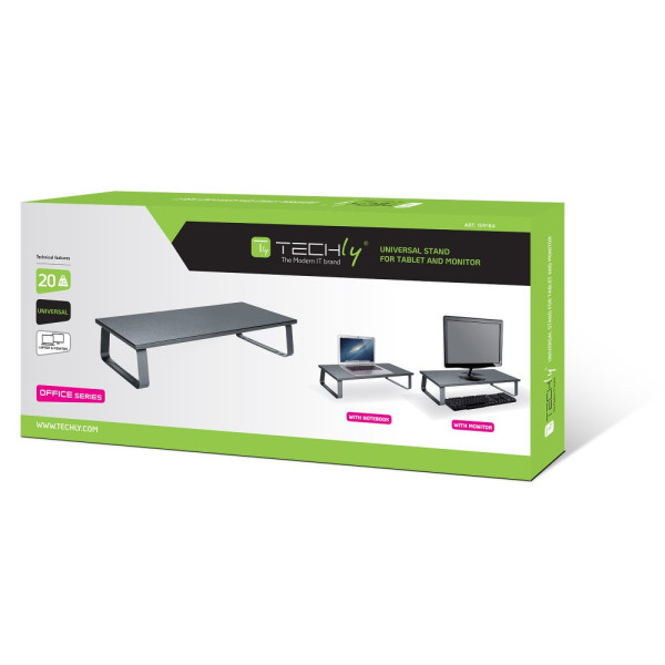Techly ICA-MS 600TY Επιτραπέζια βάση από ατσάλι για οθόνη / φορητό υπολογιστή
