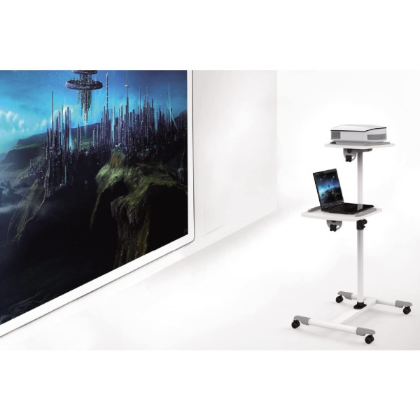 Techly ICA-TB TPM-6 Έπιπλο στήριξης Trolley για Notebook / Προβολέα Λευκό