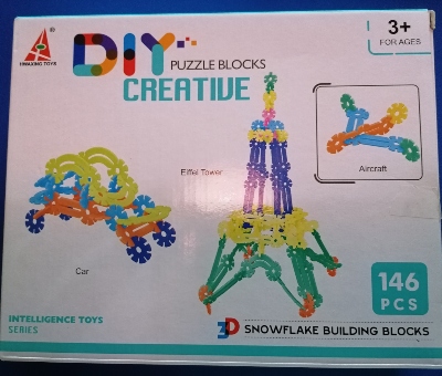 DIY 3D Puzzle Blocks - Creative Aircraft (146 Pieces) (OEM)