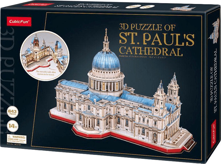 Puzzle St. Paul's Cathedral 3D 643 Tracks