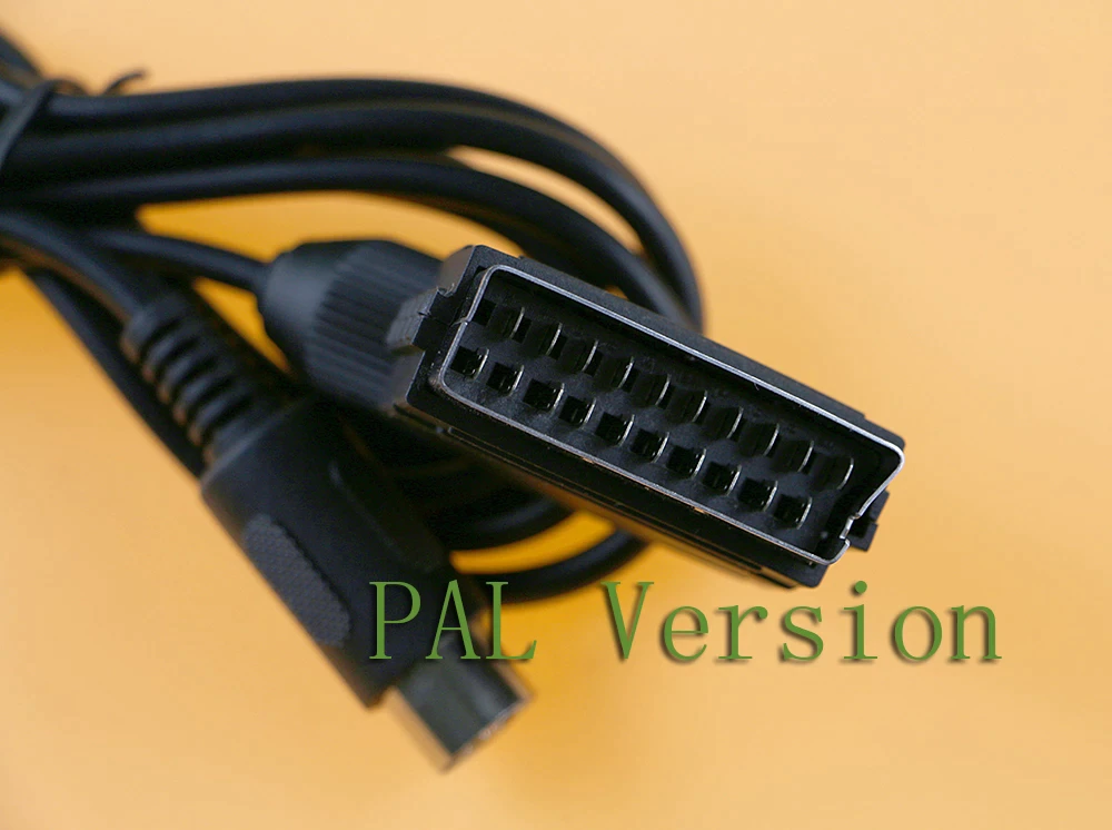 RGB AV Scart Cable V pin (8 Pin) 1.8M Replacement Cable For Sega Megadrive / Genesis, Master System
