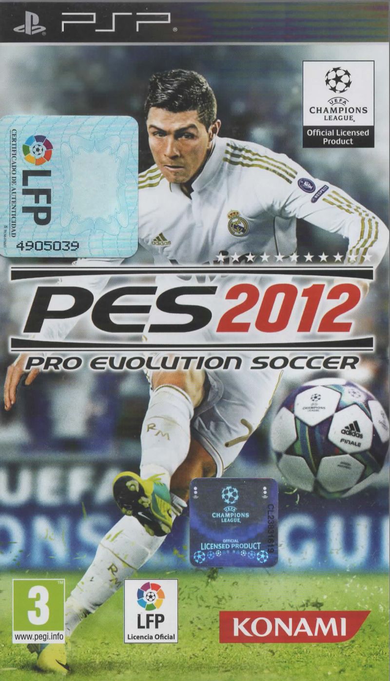 Pro Evolution Soccer 2012 CIB REGION FREE Sony PSP English