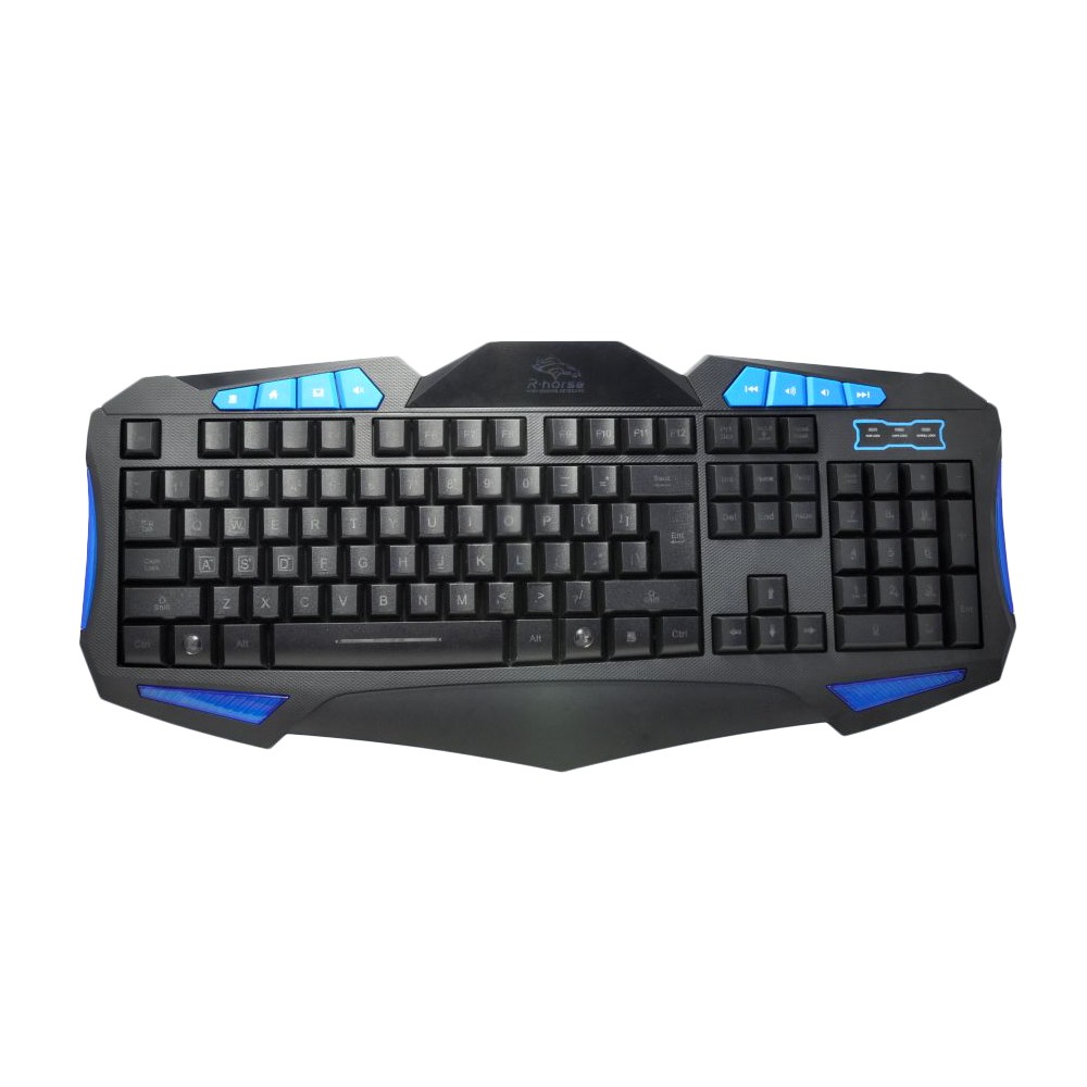 R.horse Gaming πληκτρολόγιο φωτιζόμενο αδιάβροχο με μεγάλα πλήκτρα FC