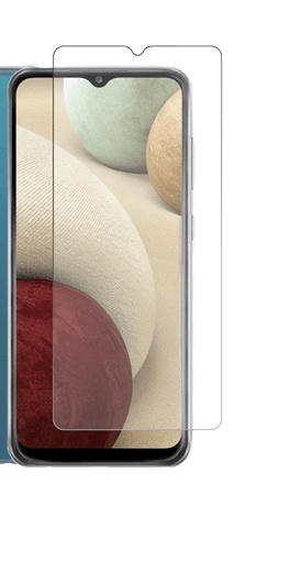 Προστατευτικό οθόνης 9H  Διάφανες για Samsung Galaxy A12 Black (oem)