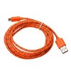 Καλώδιο Braided Φόρτισης και Μεταφοράς Δεδομένων USB σε Micro USB - 1.2m Πορτοκαλί Καλώδιο Braided Φόρτισης και Μεταφοράς Δεδομένων USB σε Micro USB - 1.2m Πορτοκαλί