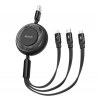 Mcdodo Flat / Retractable USB to Type-C / Lightning / micro USB Cable Μαύρο 1.2m (CA-3570) Mcdodo Flat / Retractable USB to Type-C / Lightning / micro USB Cable Μαύρο 1.2m (CA-3570)