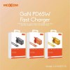 MOXOM LX-HC823PD GAN 65W FAST CHARGER with Type-C to Type-C Cable Orange MOXOM LX-HC823PD GAN 65W FAST CHARGER with Type-C to Type-C Cable Orange