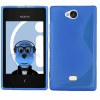 Nokia Asha 503 - Θήκη TPU GEL S-Line Μπλέ (OEM) Nokia Asha 503 - Θήκη TPU GEL S-Line Μπλέ (OEM)