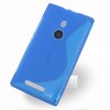 Nokia Lumia 925 Θήκη Σιλικόνης S-Line Διαφανές Μπλέ OEM Nokia Lumia 925 Θήκη Σιλικόνης S-Line Διαφανές Μπλέ OEM
