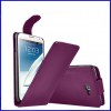 Samsung Galaxy Note 2 N7100 Flip Leather Case - Purple (OEM) Samsung Galaxy Note 2 N7100 Flip Leather Case - Purple (OEM)