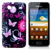 Samsung Galaxy S Advance I9070 Silicone Case Black with butterflies Samsung Galaxy S Advance I9070 Silicone Case Black with butterflies